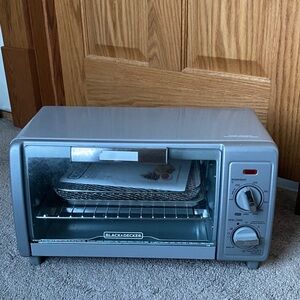 Black & Decker Gray Air Fry Toaster Oven